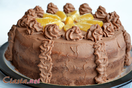 Tort czekoladowy z pomarańczą - zdj. 1