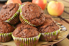 muffinki czekoladowe z jabłkami