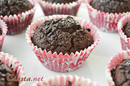 muffinki mocno czekoladowe