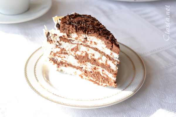 tort bezowy z czekoladą