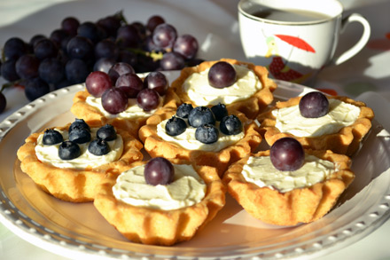 babeczki z mascarpone i owocami