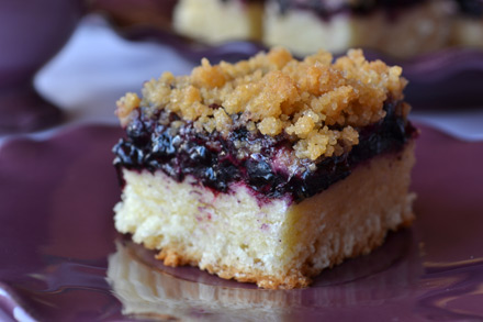 placek drożdżowy z jagodami