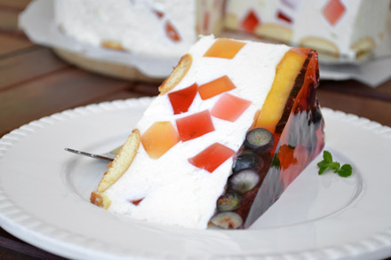 sernik na zimno z kryształkami