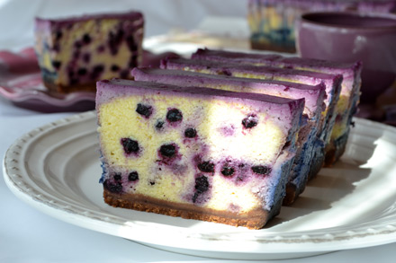 sernik jagodowy z polewą jagodową