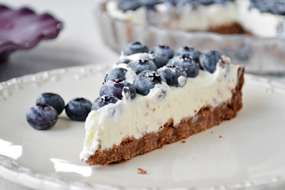 tarta czekoladowa z borówkami